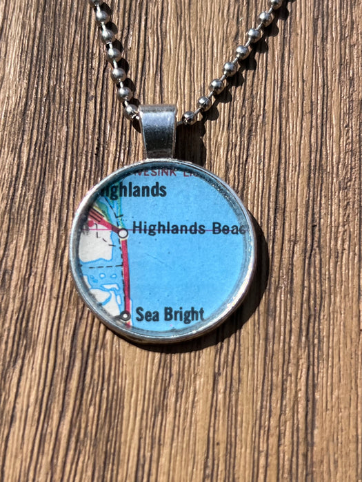 Map Necklace-Sea Bright