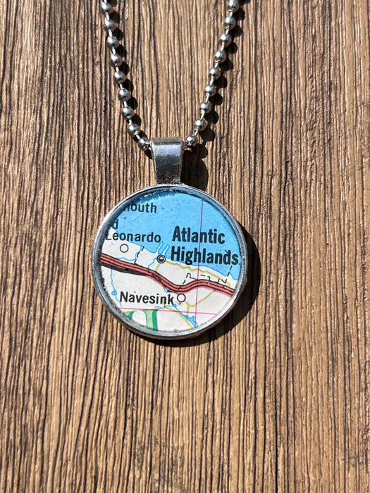 Map Necklace-Atlantic Highlands