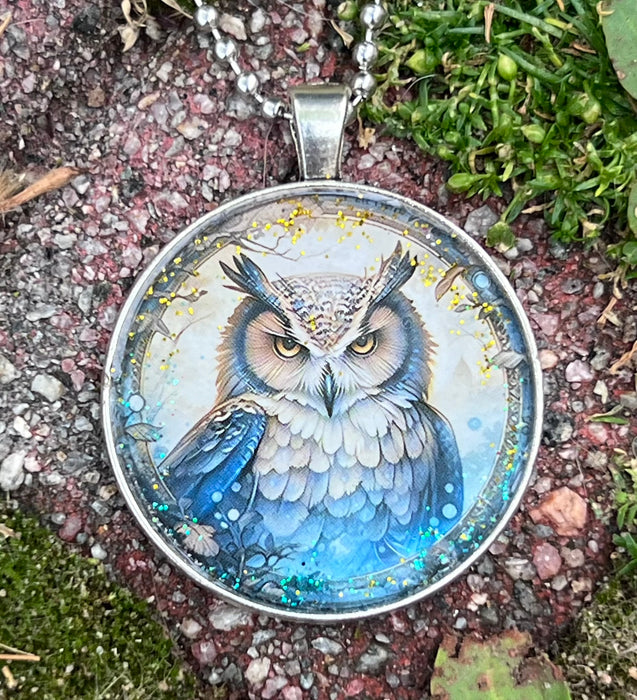 Blue Reverie Necklace-Owl 1