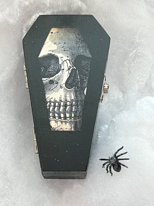 Dark Enchantments Small Coffin Box-Skull