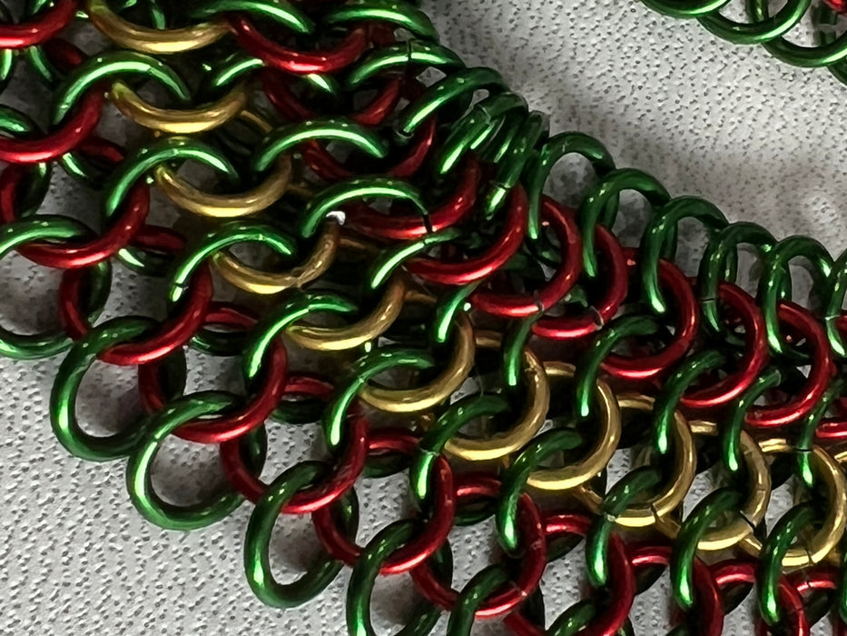 Holiday Chainmaille Bracelet #2