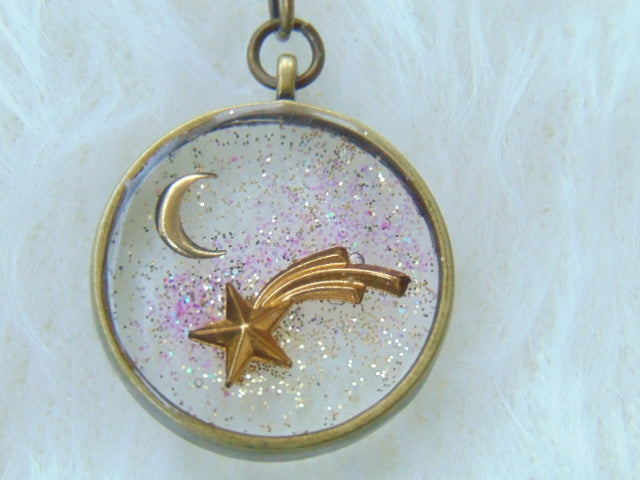 Enchanted Galaxy Shooting Star Necklace