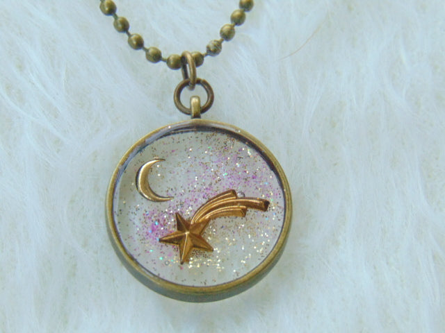 Enchanted Galaxy Shooting Star Necklace