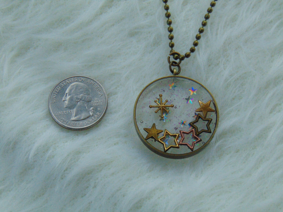 Enchanted Galaxy Twinkling Star Necklace