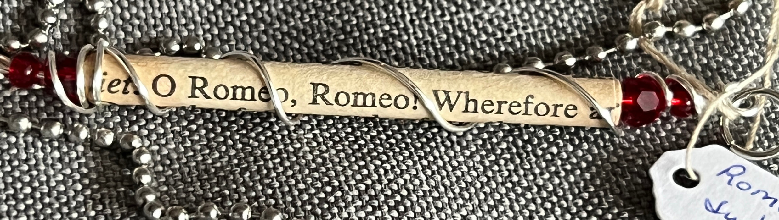 "Romeo Romeo" Embellished Excerpts" necklace