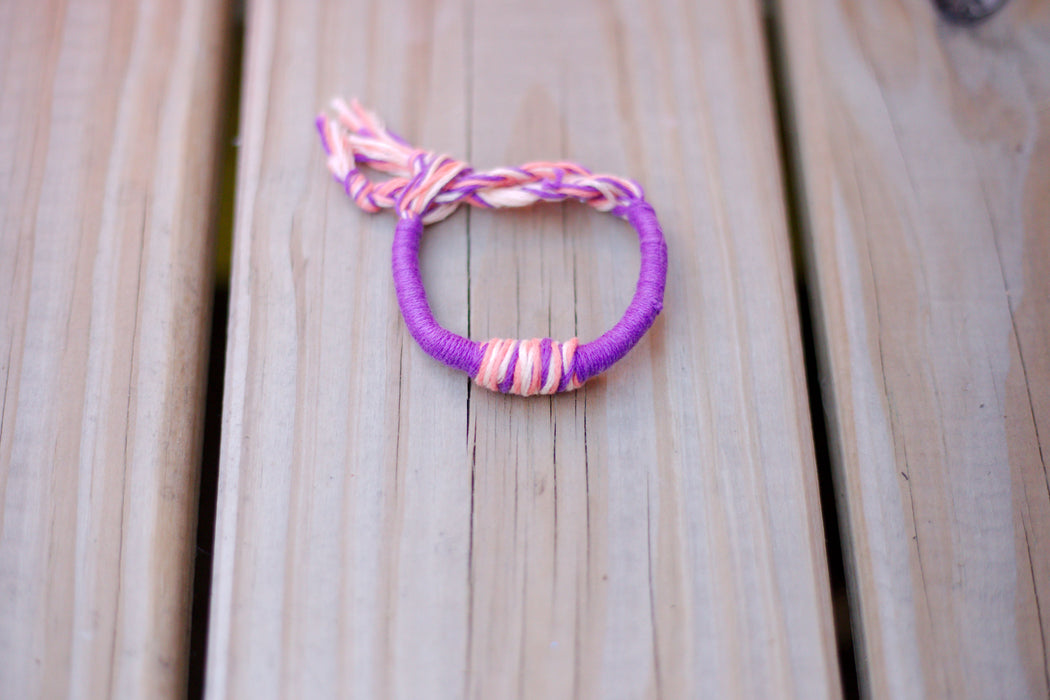 Lavender Sunrise ThreadWrap Bracelet