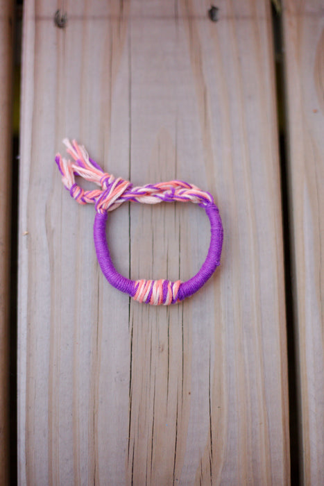 Lavender Sunrise ThreadWrap Bracelet