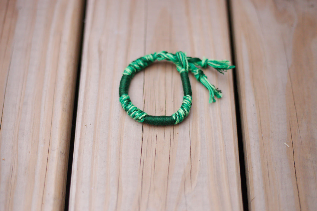 Green Fields ThreadWrap Bracelet