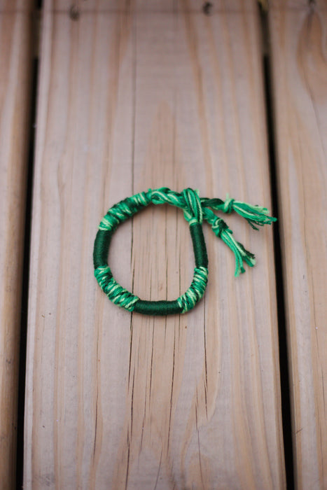 Green Fields ThreadWrap Bracelet