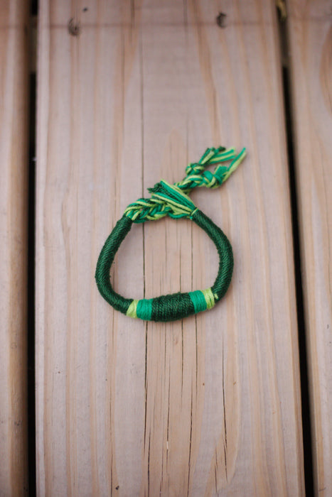 Green Hues ThreadWrap Bracelet