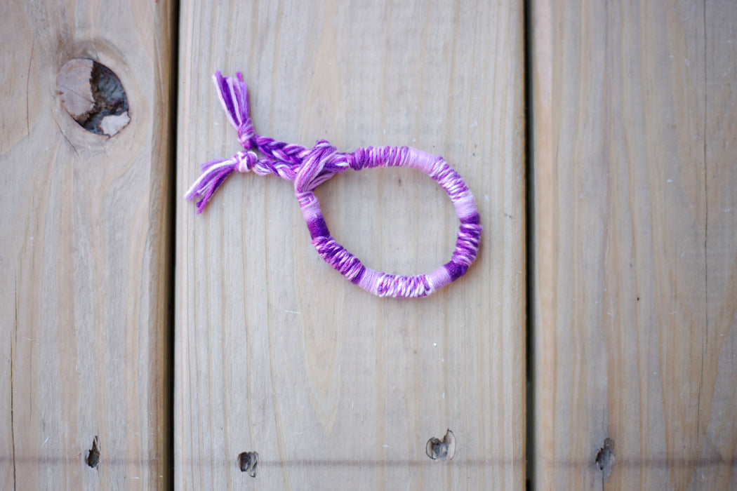 Shades of Violet ThreadWrap Bracelet