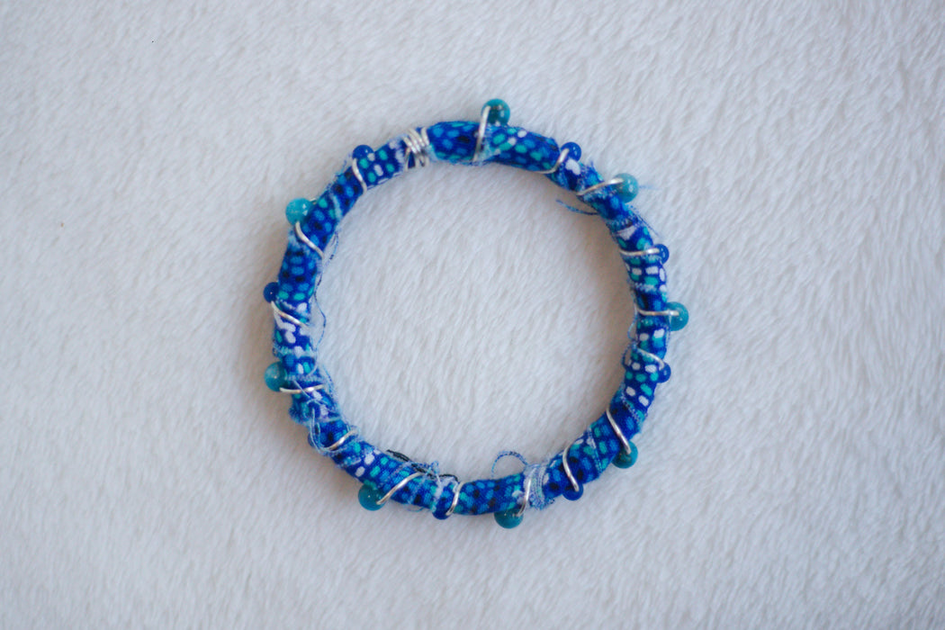 Beaded Boho Bangle Bracelet