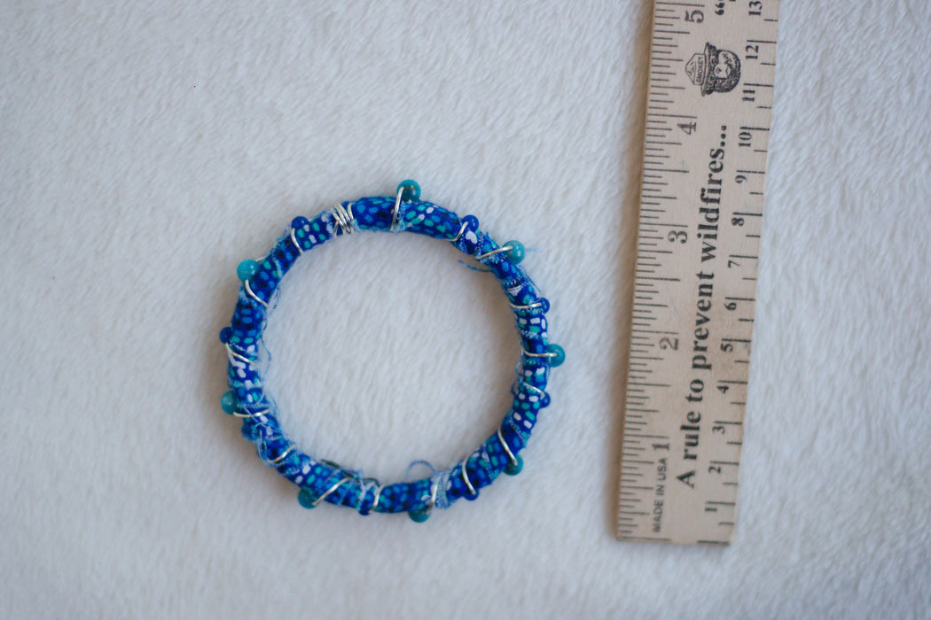 Beaded Boho Bangle Bracelet