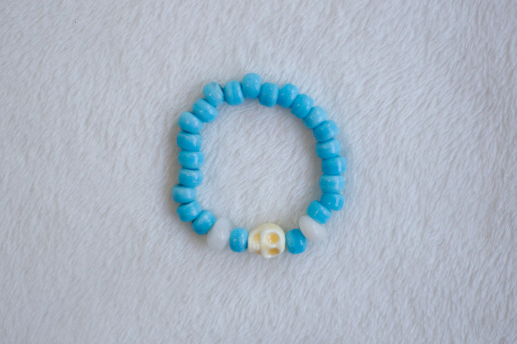 Ceramic Skull Stretchy Bracelet