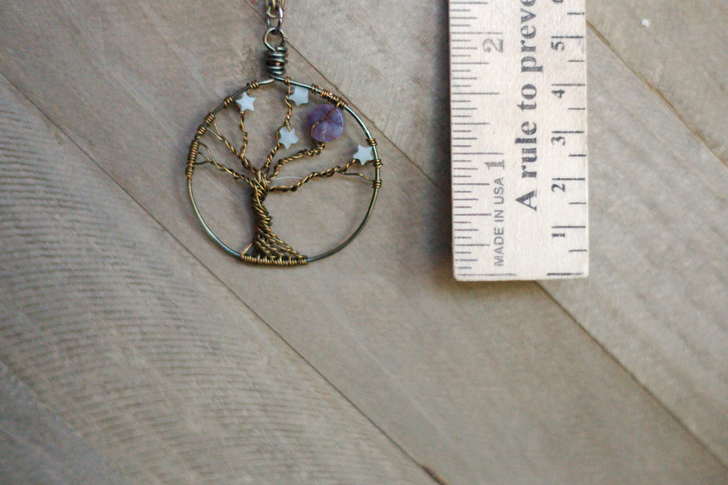 Gem Tree Starry Night Necklace