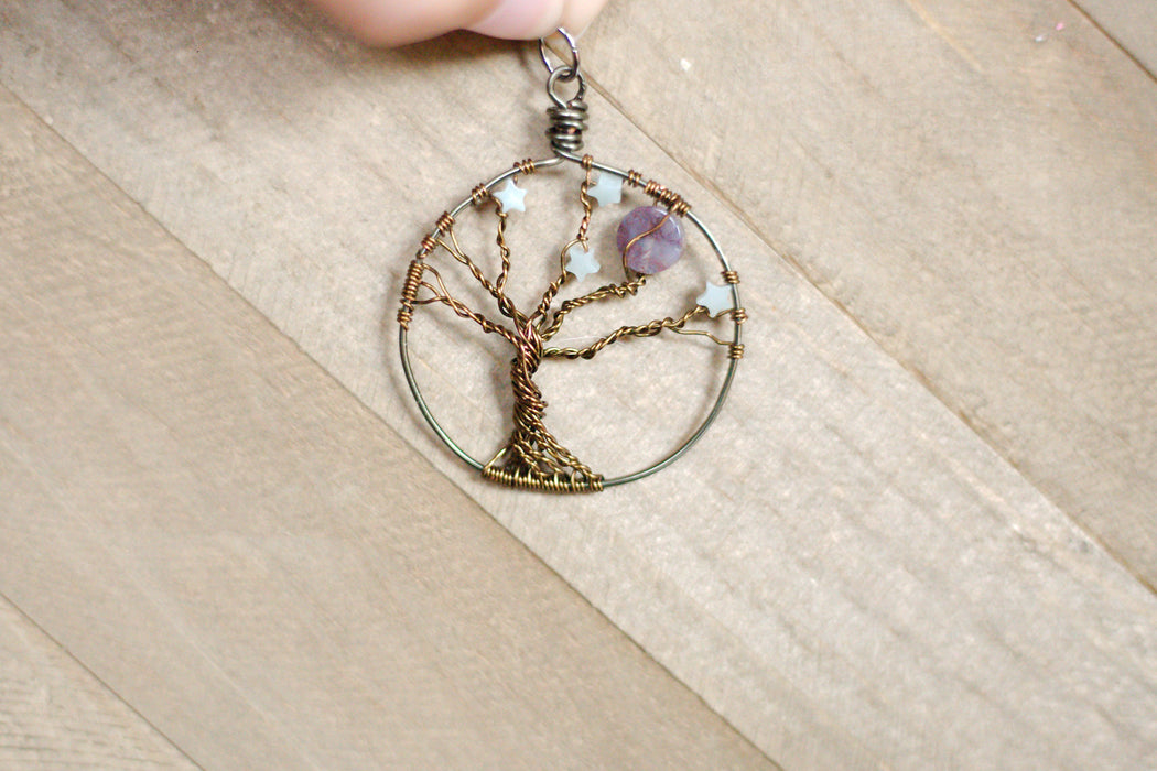 Gem Tree Starry Night Necklace